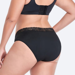 Culotte menstruelle taille haute ORNELLA - Noire