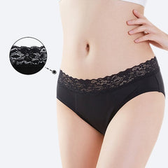 Culotte menstruelle taille haute ORNELLA - Noire