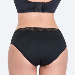 Culotte menstruelle taille haute ORNELLA - Noire
