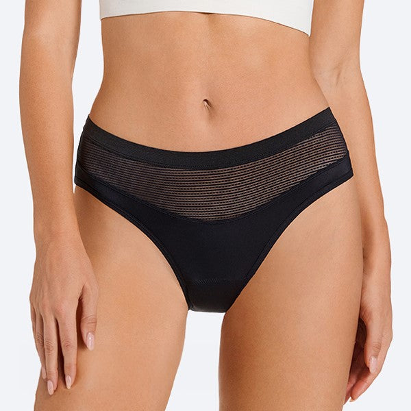 Culotte menstruelle taille moyenne ALMA - Noire