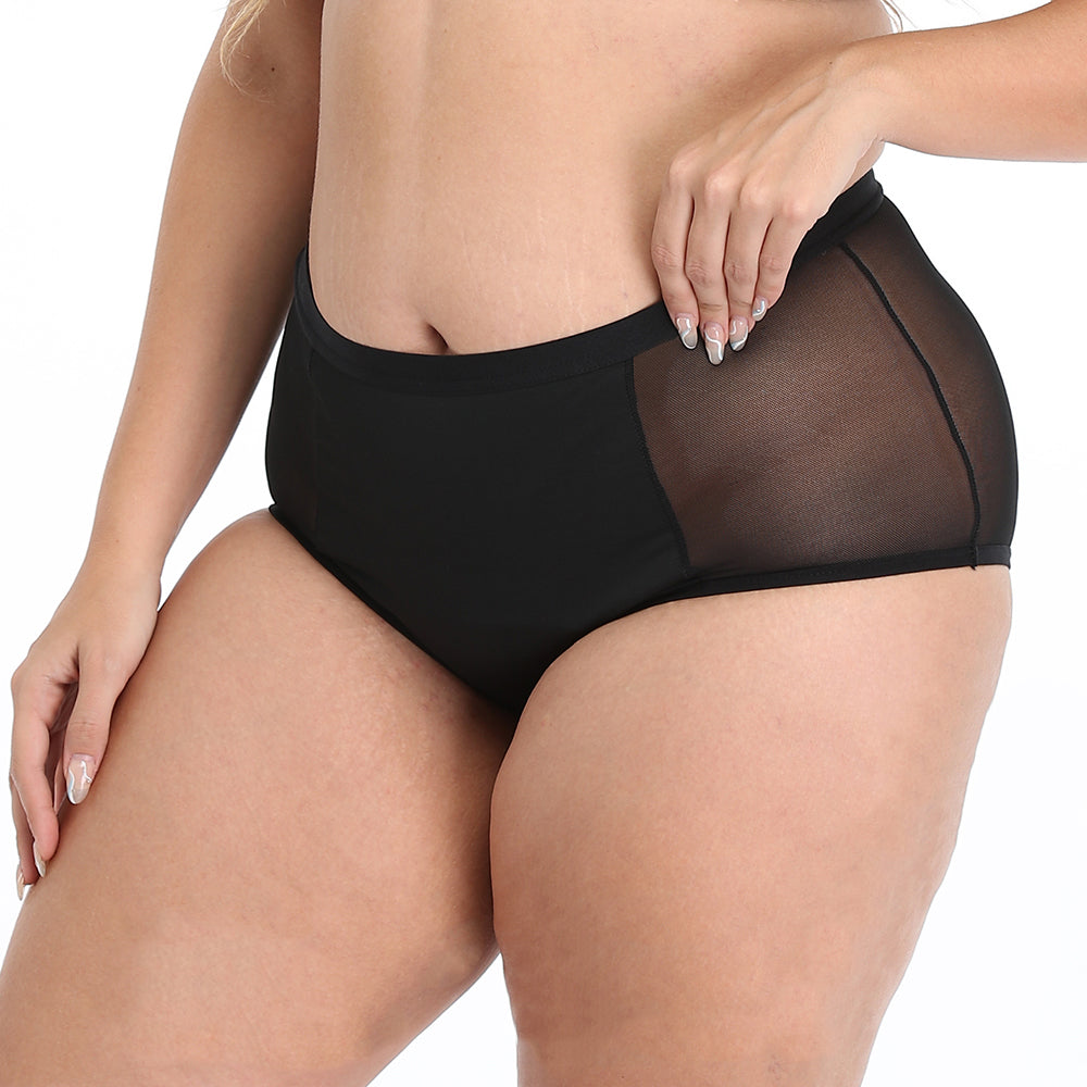 Culotte menstruelle taille haute VICTORIA - Noire