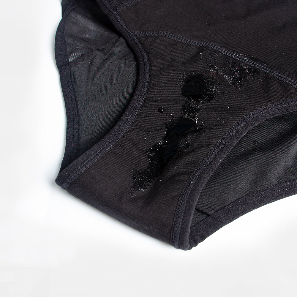 Culotte menstruelle taille haute VICTORIA - Noire