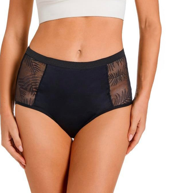 Culotte menstruelle taille haute MELY - Noire